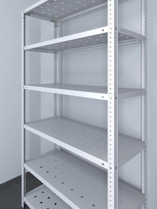 Стеллаж ТС Лайт 1500х1200х400 с 6 перфорированными полками