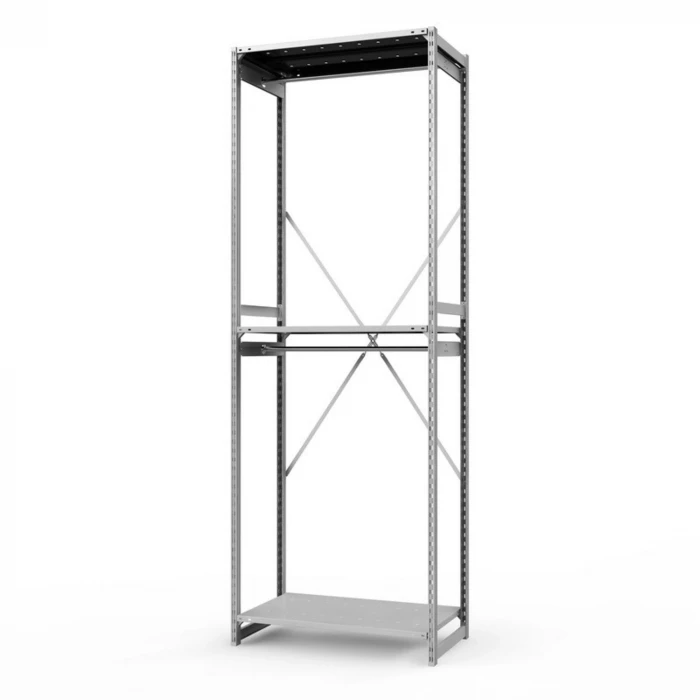 Стеллаж металлический ГТС Универсал, 2500x1000x600 мм.Штанги: 2шт. Полки: метал. усил. 3 шт. (ТСУ 25100632ш2)