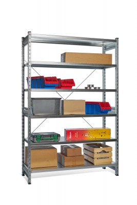 Стеллаж СТ-031 цинк 2279х1300х400 6 полок до 250 кг