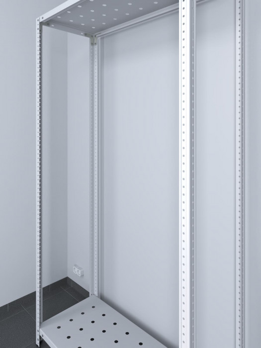 Стеллаж ТС Лайт 2000х700х400 с 2 перфорированными полками