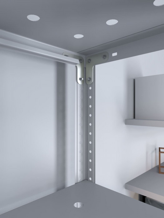 Стеллаж ТС Лайт 1800х1200х500 с 6 перфорированными полками