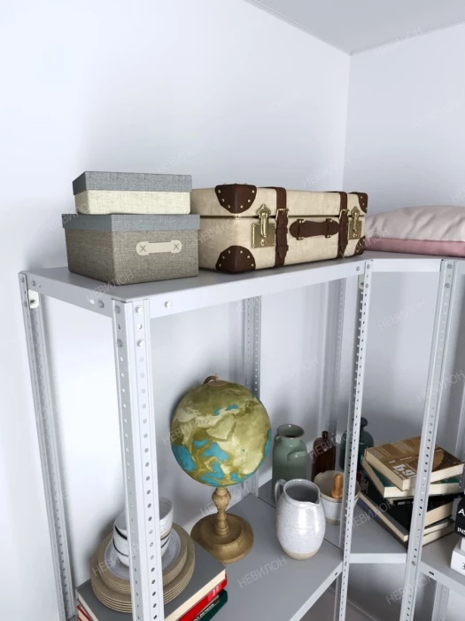 Стеллаж угловой МС 1500х1300х1300/400 мм 3 яруса