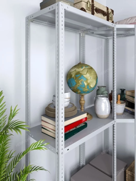 Стеллаж угловой МС 1500х1300х1300/400 мм 3 яруса