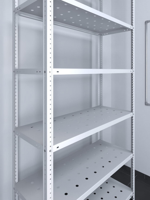 Стеллаж ТС Лайт 2200х1200х500 с 7 перфорированными полками
