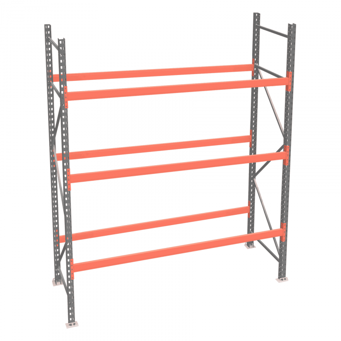 Стеллаж палетный ДиКом СП 3000х3300х1000 с 3 ярусами до 1700 кг / до 550 кг на паллет П-110