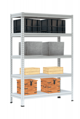 Стеллаж МС-Т 2000х1856х632 мм 5 ярусов настил металл