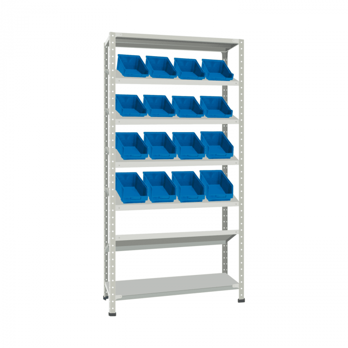 Стеллаж СТ-012 ESD 2000х1000х500 с 5 наклонными полками