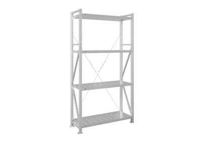 Стеллаж металлический MS U 3000х700х400 4 полки перфорированные до 300 кг