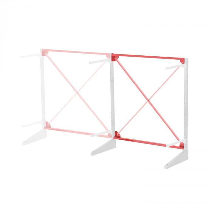 Стеллаж консольный односторонний Sortex 1920х1587х720 2 яруса ДС