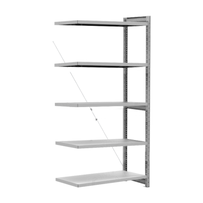 Стеллаж СКУ 2060х1266х400 с 5 полками ДС