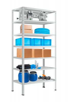 Стеллаж МС-900 1200х1000х500 мм 7 полок