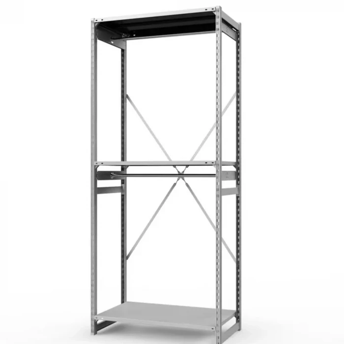 Стеллаж металлический ГТС Универсал, 2500x1000x500 мм.Штанги: 2шт. Полки: метал. 3 шт. (ТСУ 25100530ш2)