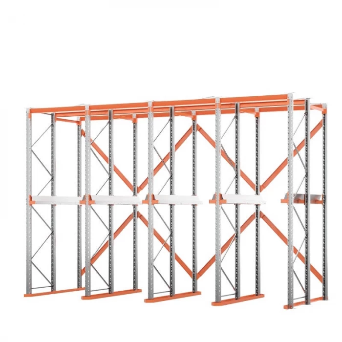 Стеллаж набивной паллетный 4000х6020х1800 мм 4 линии 1 ярус