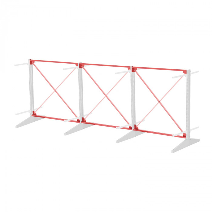 Стеллаж консольный двухсторонний Sortex 1920х4808х1280 2 яруса