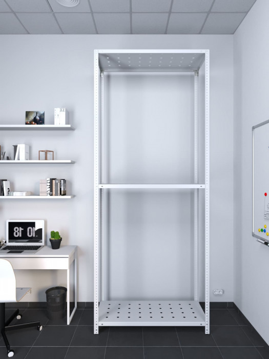 Стеллаж ТС Лайт 2200х700х400 с 3 перфорированными полками