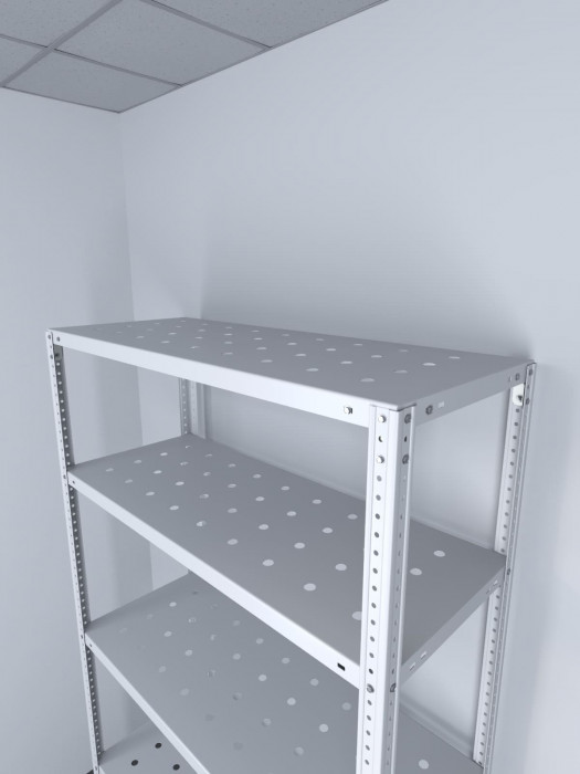 Стеллаж ТС Лайт 2000х1200х400 с 5 перфорированными полками