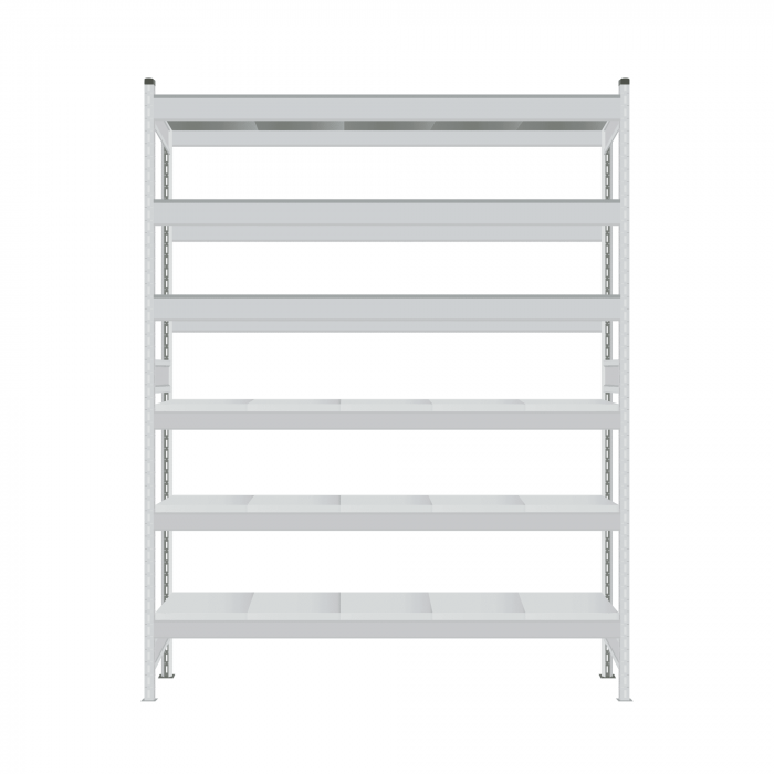 Стеллаж СТ-023 2700х2100х600 с 6 ярусами (рамы и настил - окрас)