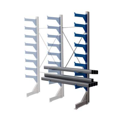 Стеллаж консольный односторонний КТр 4000х1740х1200 (1000) 8 ярусов ДС