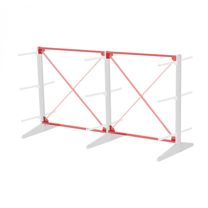 Стеллаж консольный двухсторонний Sortex 1920х3221х1280 3 яруса