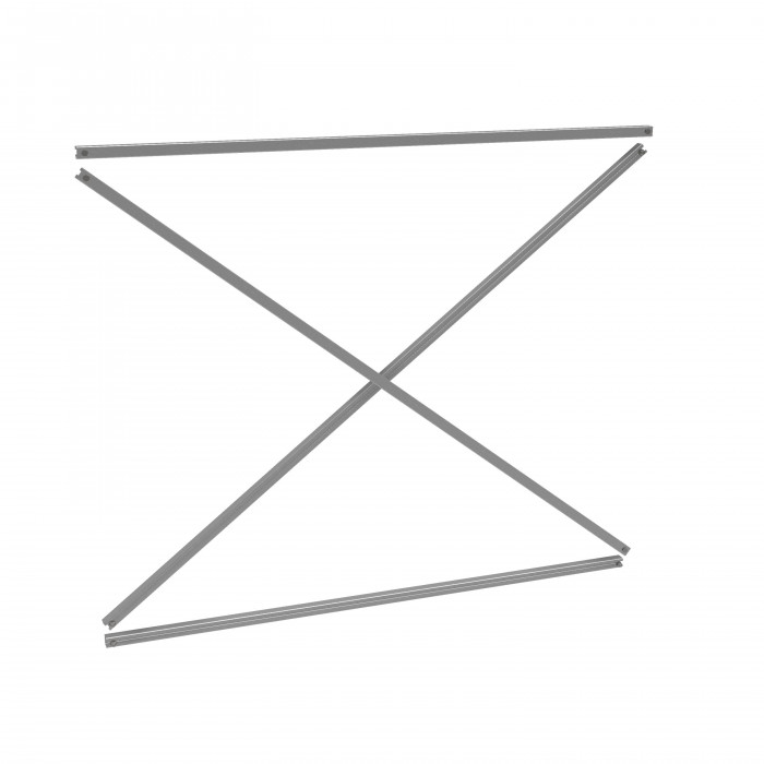 Стеллаж консольный СТ-062 2450х1660х830 6 ярусов односторонний 