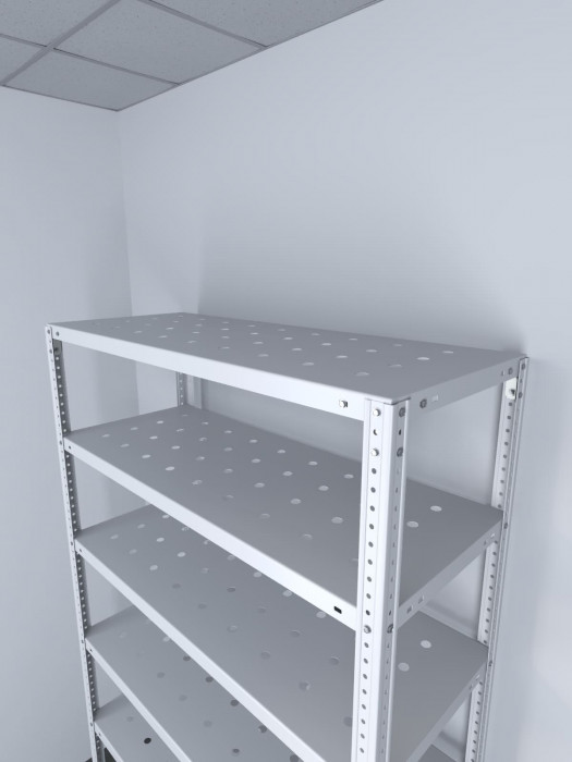 Стеллаж ТС Лайт 1800х700х300 с 7 перфорированными полками
