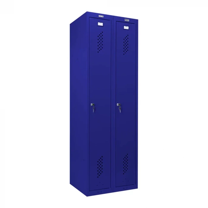 Шкаф металлический для одежды синий