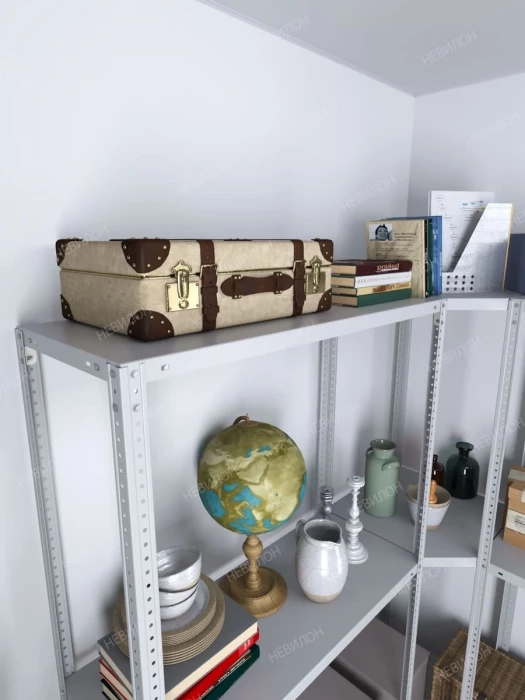 Стеллаж угловой МС 1500х1700х1700/500 мм 3 яруса