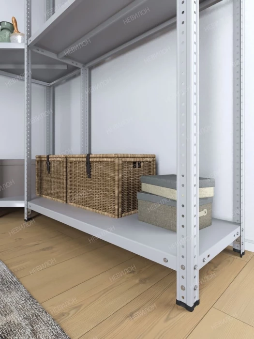 Стеллаж угловой МС 1500х1700х1700/500 мм 3 яруса