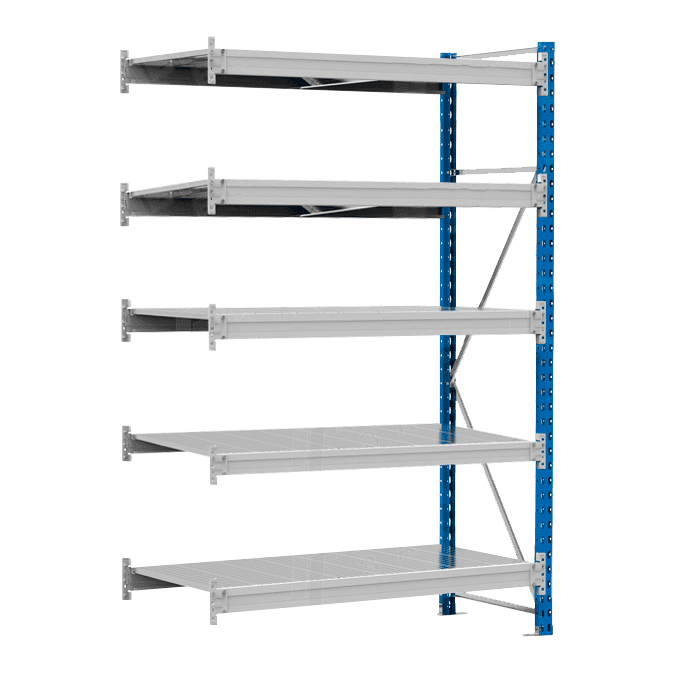 Стеллаж SGR-V 350 кг 2000х1500х600 5 ярусов (рамы RAL 5015 / настил цинк) ОС
