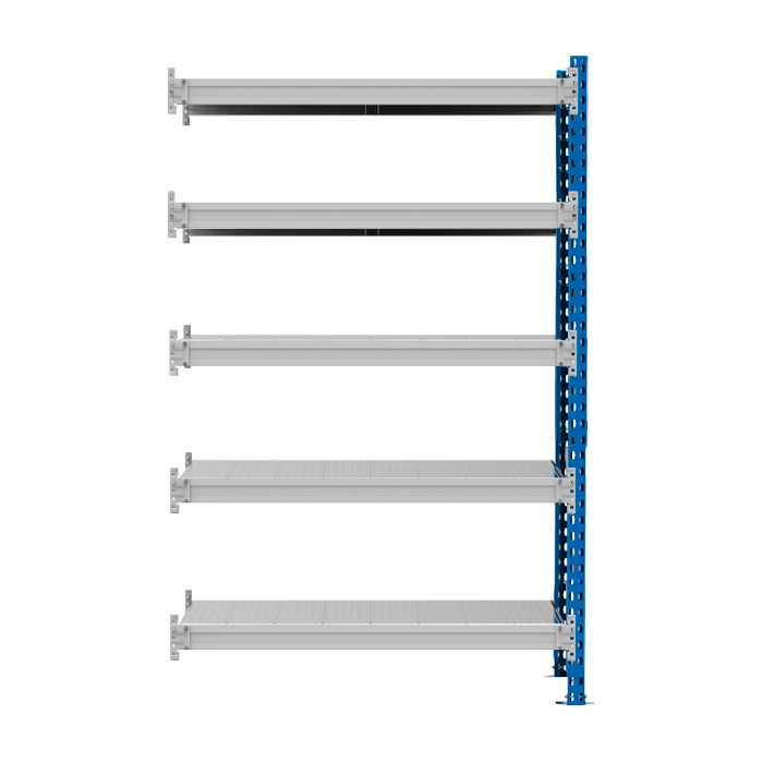 Стеллаж SGR-V 350 кг 2000х1500х600 5 ярусов (рамы RAL 5015 / настил цинк) ОС