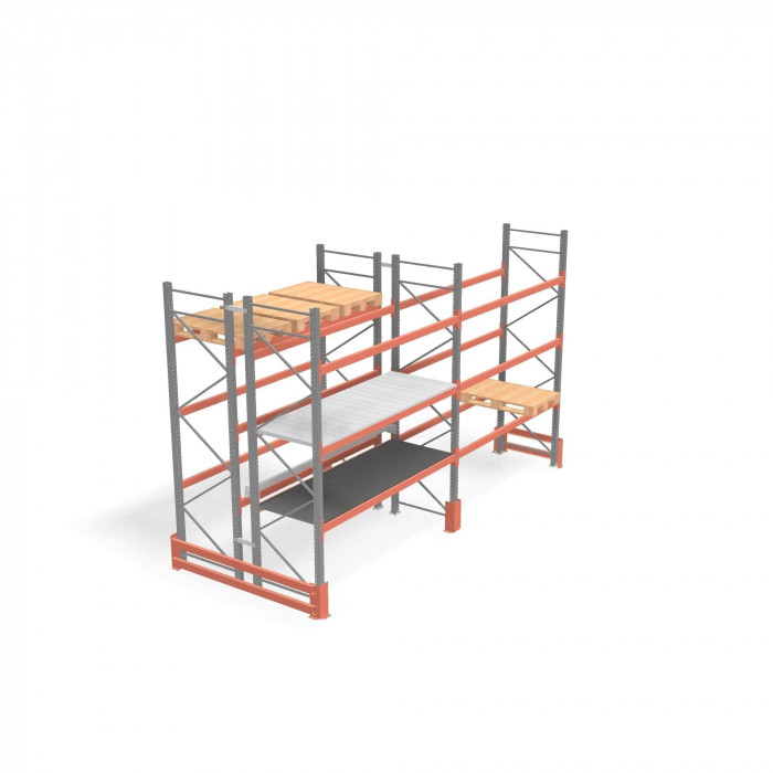 Стеллаж паллетный фронтальный основной ДиКом СП-250-03