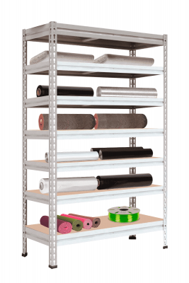 Стеллаж МС-Т 2000х1856х530 мм 7 ярусов настил фанера