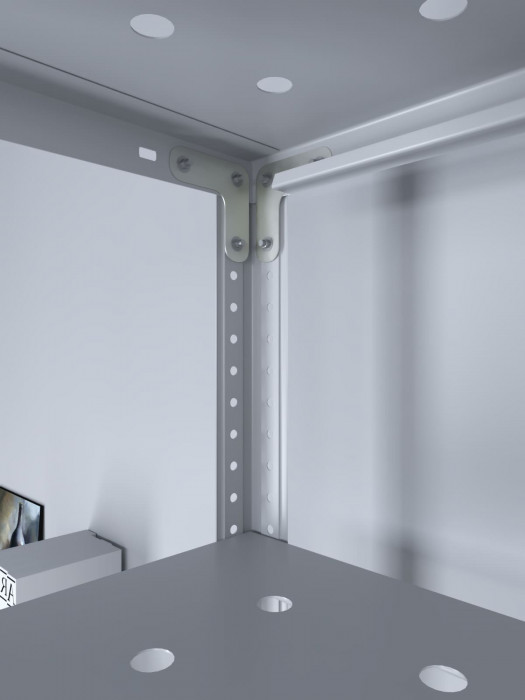 Стеллаж ТС Лайт перф. 2200х700х500 8 полок