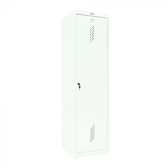 Шкаф металлический хозяйственный белый