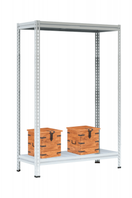 Стеллаж МС-Т 2000х1551х632 мм 2 яруса настил металл
