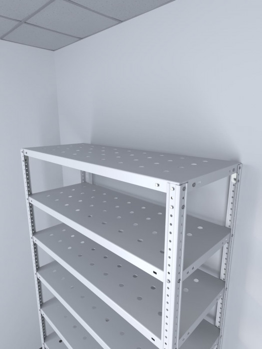 Стеллаж ТС Лайт 2000х1200х400 с 8 перфорированными полками