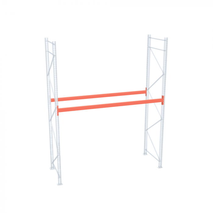 Стеллаж палетный ДиКом СП 2000х3300х1000 с 1 ярусом до 2200 кг / до 700 кг на паллет П-90