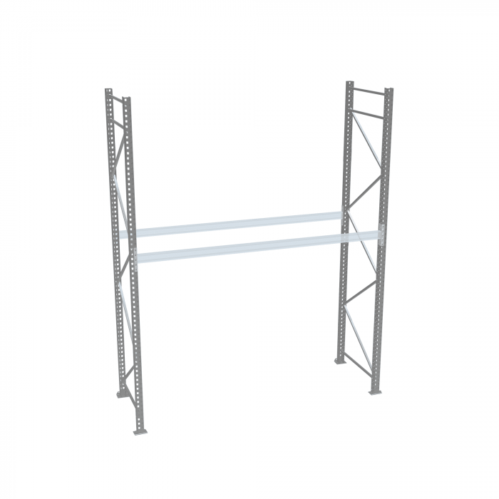 Стеллаж палетный ДиКом СП 2500х2250х1000 с 1 ярусом до 4500 кг / до 2250 кг на паллет П-90