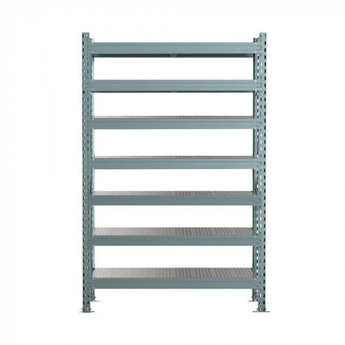 Стеллаж SGR-V 2500х1200х800 7 ярусов (рамы, балки, настил - цинк) ОС
