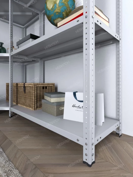 Стеллаж угловой МС 1500х1700х1700/500 мм 4 яруса