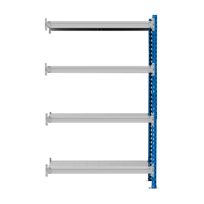 Стеллаж SGR-V 350 кг 2000х1800х800 4 яруса (рамы RAL 5015 / настил цинк) ОС
