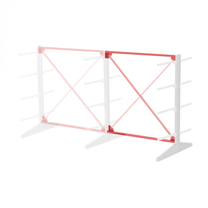 Стеллаж консольный двухсторонний Sortex 1920х1587х1280 4 яруса ДС