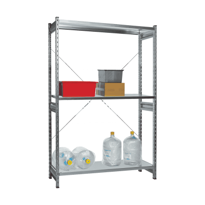 Стеллаж СТ-031 цинк 2491х1300х400 3 полки до 250 кг