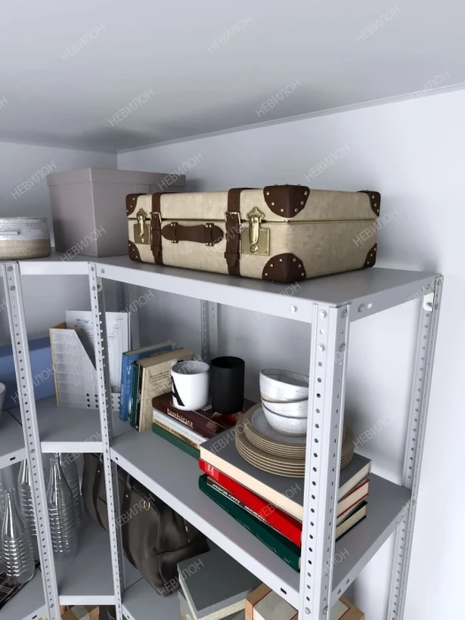 Стеллаж угловой МС 2000х1400х1400/500 мм 5 ярусов