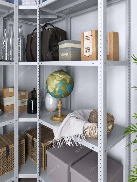 Стеллаж угловой МС 2000х1400х1400/500 мм 5 ярусов