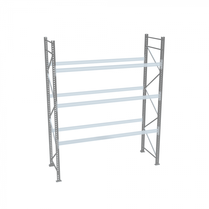 Стеллаж палетный ДиКом СП 4000х3300х1000 с 3 ярусами до 2200 кг / до 700 кг на паллет П-110