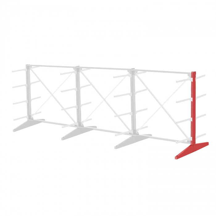 Стеллаж консольный двухсторонний Sortex 1920х4808х1280 4 яруса