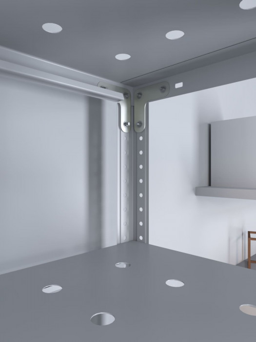 Стеллаж ТС Лайт 1800х1000х400 с 8 перфорированными полками