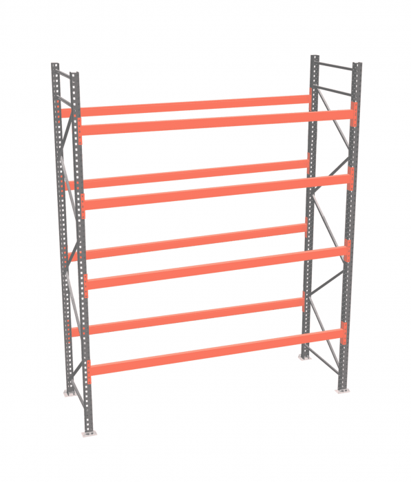 Стеллаж палетный ДиКом СП 3500х3300х1000 с 4 ярусами до 1700 кг / до 550 кг на паллет П-70