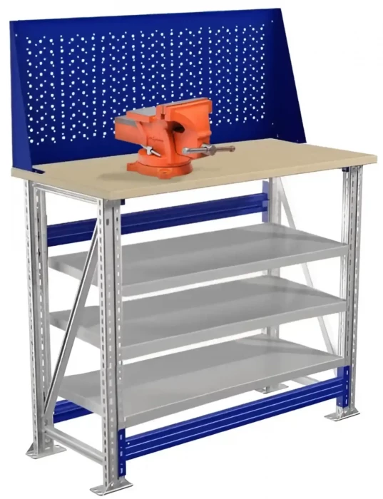 Верстак с тисками M100.MF1/MF1.013